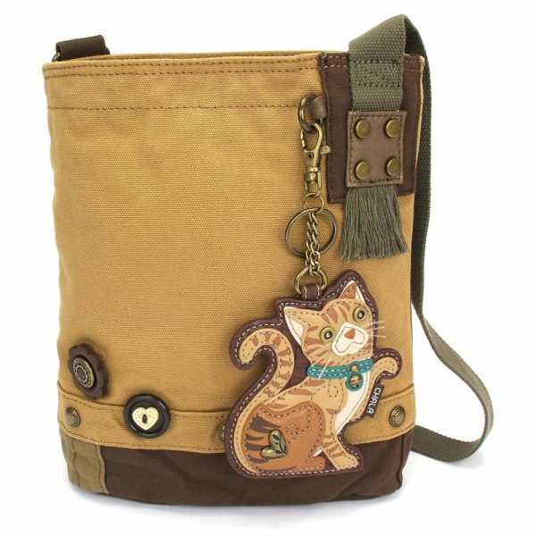 Crossbodies |  Patch Crossbody – Tabby Cat Orange Crossbodies Brown