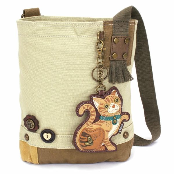 Crossbodies |  Patch Crossbody – Tabby Cat Orange Crossbodies Brown