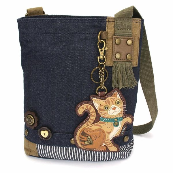 Crossbodies |  Patch Crossbody – Tabby Cat Orange Crossbodies Brown