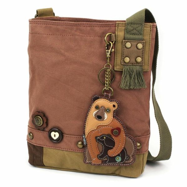 Crossbodies |  Patch Crossbody – Two Bears Crossbodies Brown