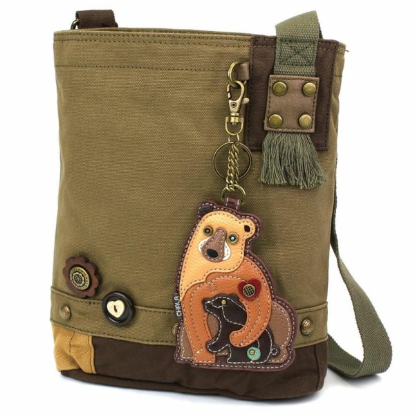 Crossbodies |  Patch Crossbody – Two Bears Crossbodies Brown