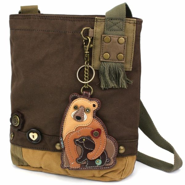 Crossbodies |  Patch Crossbody – Two Bears Crossbodies Brown