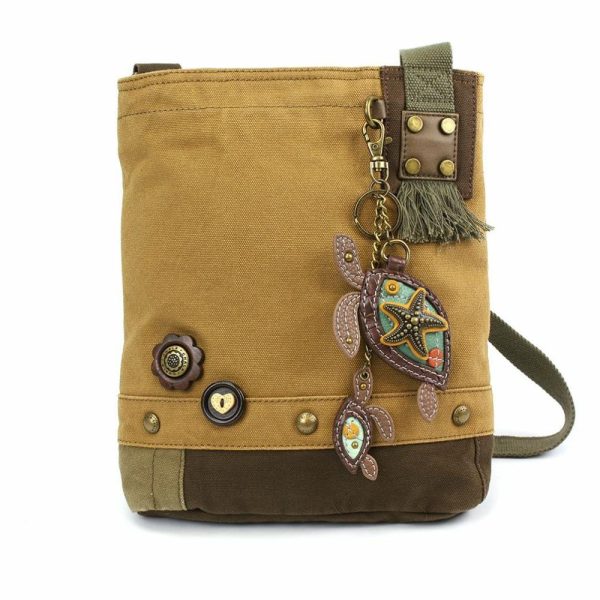 Crossbodies |  Patch Crossbody – Two Turtles Crossbodies Brown