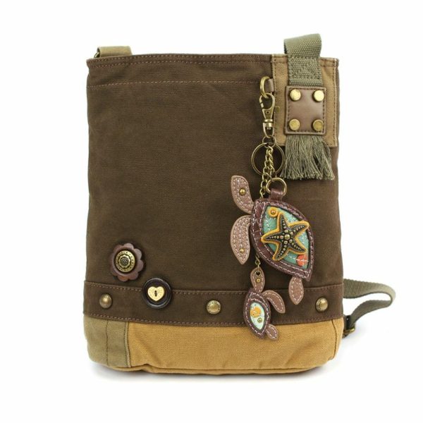 Crossbodies |  Patch Crossbody – Two Turtles Crossbodies Brown