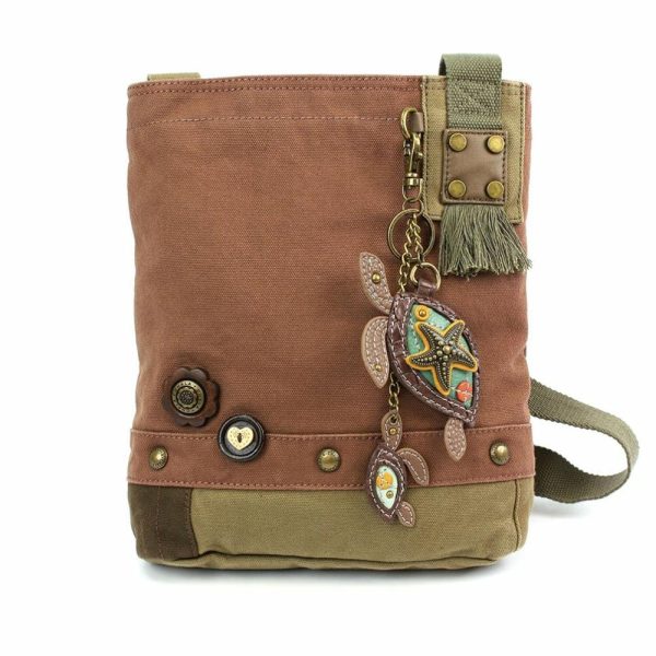 Crossbodies |  Patch Crossbody – Two Turtles Crossbodies Brown