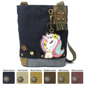 Crossbodies |  Patch Crossbody – Unicorn Crossbodies Brown