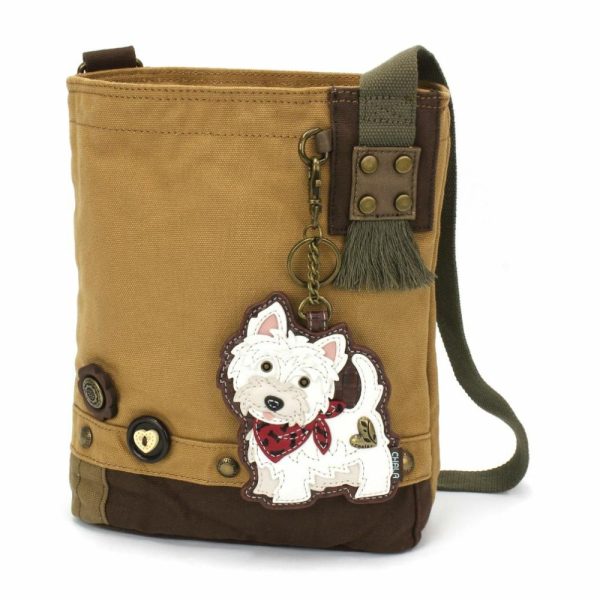 Crossbodies |  Patch Crossbody – Westie Crossbodies Brown