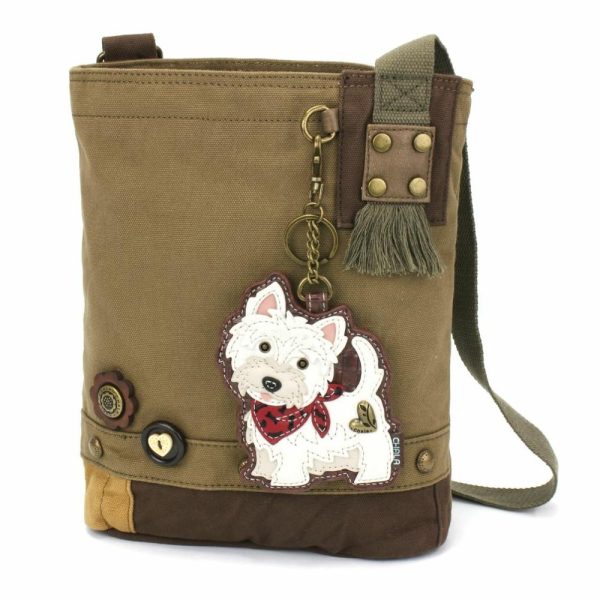 Crossbodies |  Patch Crossbody – Westie Crossbodies Brown