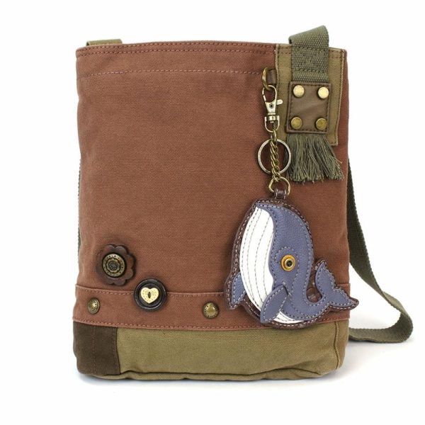 Crossbodies |  Patch Crossbody – Whale Crossbodies Brown