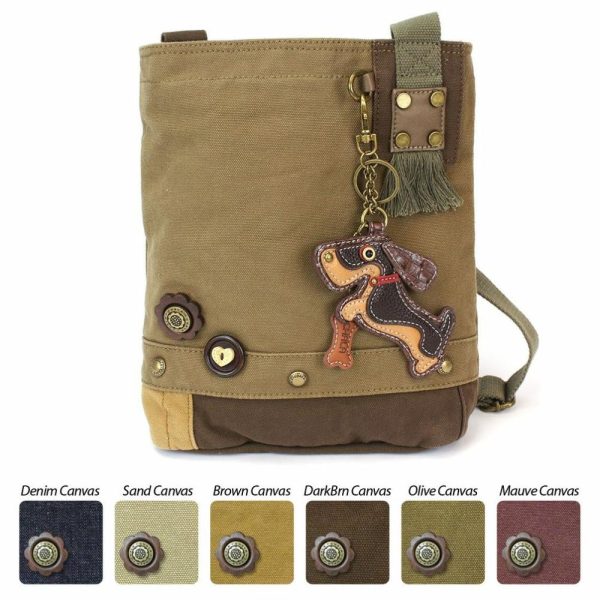 Crossbodies |  Patch Crossbody – Wiener Dog Crossbodies Brown