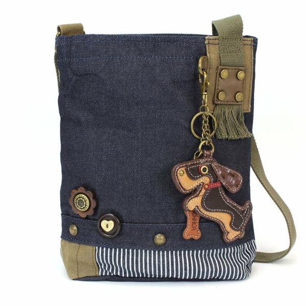 Crossbodies |  Patch Crossbody – Wiener Dog Crossbodies Brown