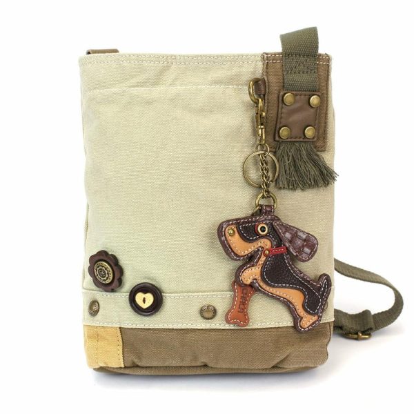 Crossbodies |  Patch Crossbody – Wiener Dog Crossbodies Brown