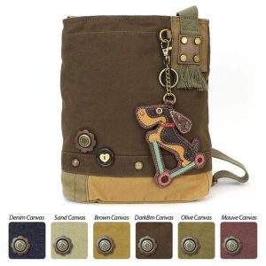 Crossbodies |  Patch Crossbody – Wiener Scooter Crossbodies Brown