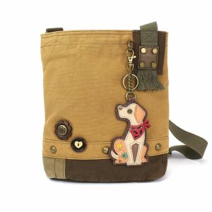 Crossbodies |  Patch Crossbody – Yellow Lab Crossbodies Brown