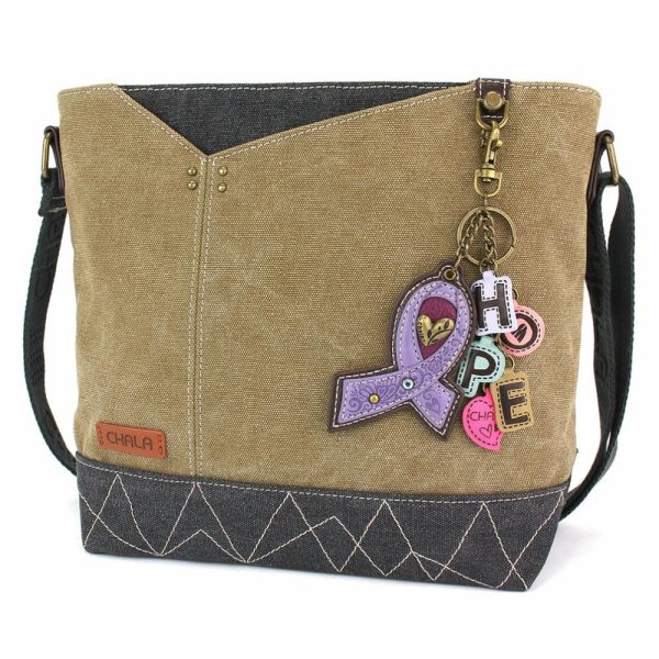 Crossbodies |  Prism Crossbody – Charming Charms Lavender Ribbon Crossbodies Crossbodies