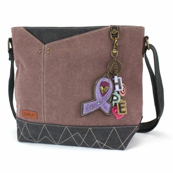 Crossbodies |  Prism Crossbody – Charming Charms Lavender Ribbon Crossbodies Crossbodies