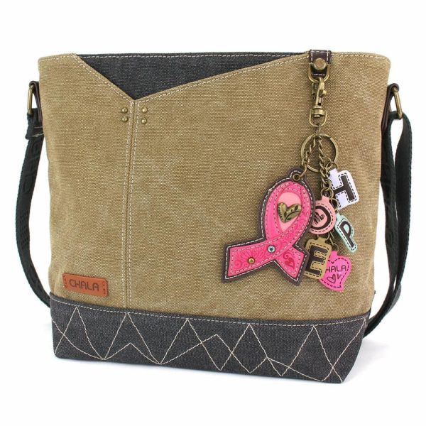 Crossbodies |  Prism Crossbody – Charming Charms Pink Ribbon Crossbodies Crossbodies