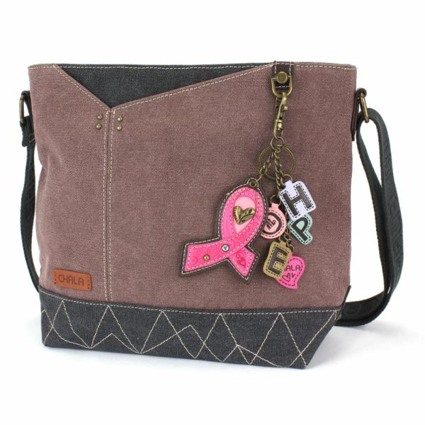 Crossbodies |  Prism Crossbody – Charming Charms Pink Ribbon Crossbodies Crossbodies