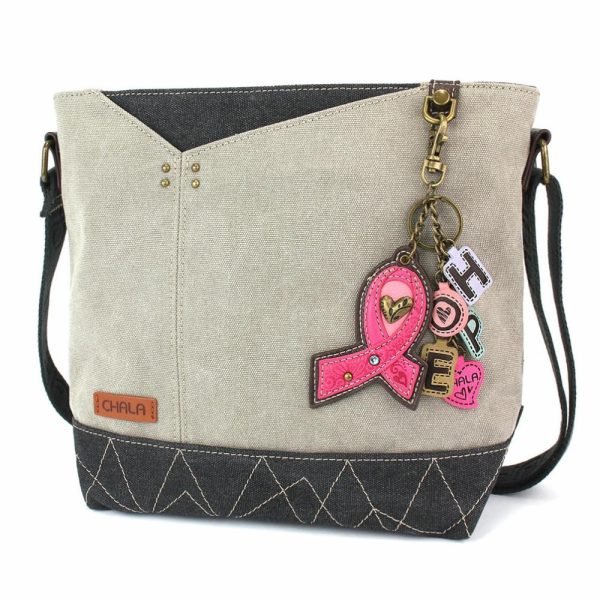 Crossbodies |  Prism Crossbody – Charming Charms Pink Ribbon Crossbodies Crossbodies