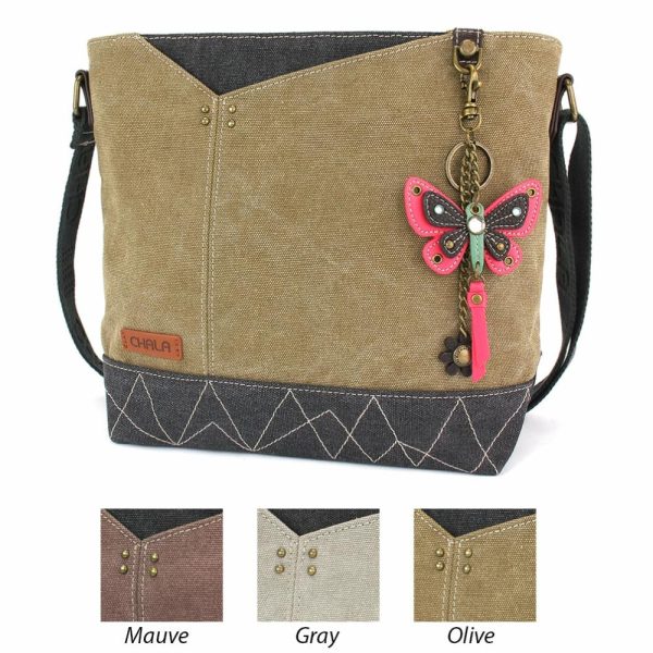 Crossbodies |  Prism Crossbody – Mini Keychain Butterfly Pink Crossbodies Crossbodies