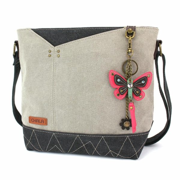 Crossbodies |  Prism Crossbody – Mini Keychain Butterfly Pink Crossbodies Crossbodies