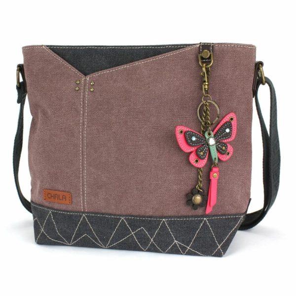 Crossbodies |  Prism Crossbody – Mini Keychain Butterfly Pink Crossbodies Crossbodies