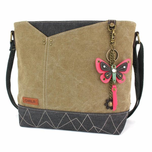 Crossbodies |  Prism Crossbody – Mini Keychain Butterfly Pink Crossbodies Crossbodies