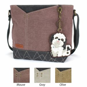 Crossbodies |  Prism Crossbody – Shih Tzu White Crossbodies Crossbodies