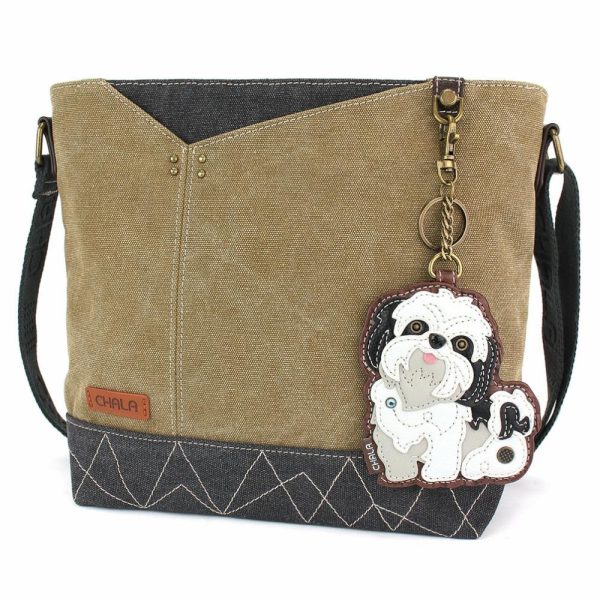 Crossbodies |  Prism Crossbody – Shih Tzu White Crossbodies Crossbodies