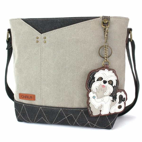 Crossbodies |  Prism Crossbody – Shih Tzu White Crossbodies Crossbodies