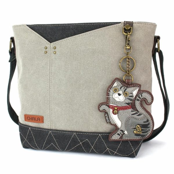 Crossbodies |  Prism Crossbody – Tabby Cat Gray Crossbodies Crossbodies