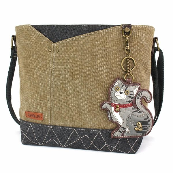 Crossbodies |  Prism Crossbody – Tabby Cat Gray Crossbodies Crossbodies