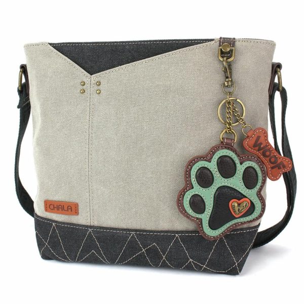 Crossbodies |  Prism Crossbody – Teal Pawprint Crossbodies Crossbodies