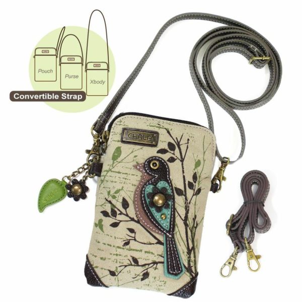 Crossbodies |  Safari Canvas Cellphone Xbody – Bird Crossbodies Crossbodies