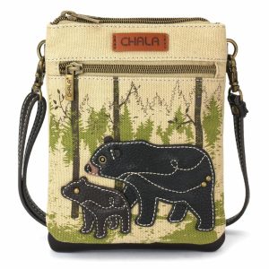 Crossbodies |  Safari Double Pocket Xbody – Bear Crossbodies Crossbodies