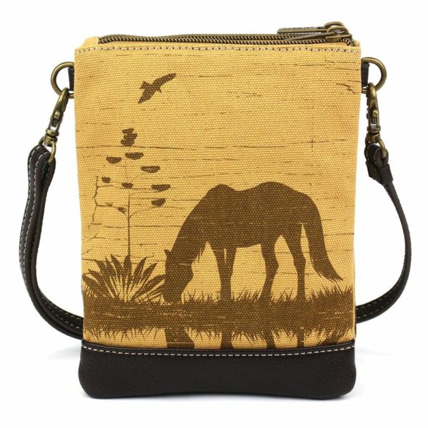 Crossbodies |  Safari Double Pocket Xbody – Horse Crossbodies Brown Approx