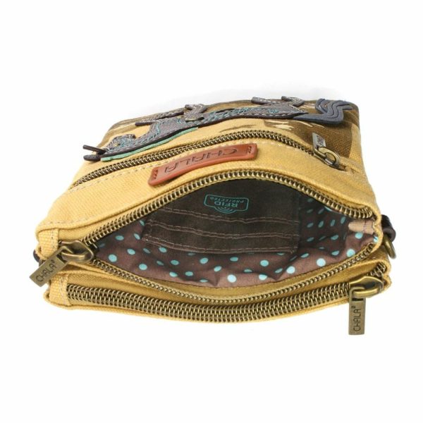 Crossbodies |  Safari Double Pocket Xbody – Horse Crossbodies Brown Approx