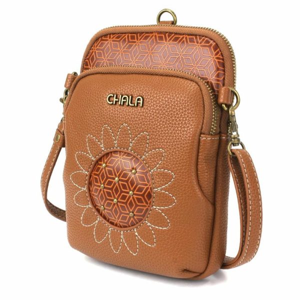 Crossbodies |  Uni Cellphone Xbody – Sunflower Crossbodies Brown Approx