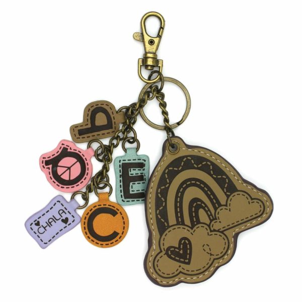 Keychains |  Charming Chams Keychain – Rainbow+Peace Keychains Keychains