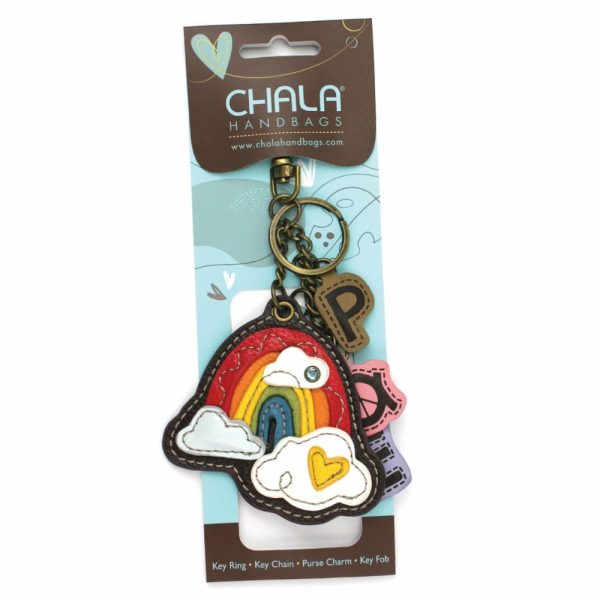 Keychains |  Charming Chams Keychain – Rainbow+Peace Keychains Keychains