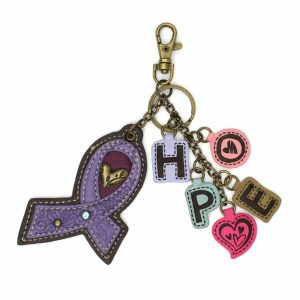 Keychains |  Charming Charms Keychain – Ribbon – Lavender Keychains Keychains