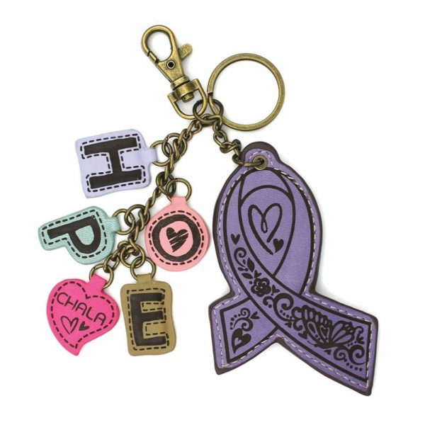 Keychains |  Charming Charms Keychain – Ribbon – Lavender Keychains Keychains