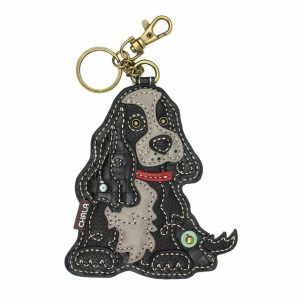 Keychains |  Key Fob/Coin Purse – Cocker Black Keychains Keychains