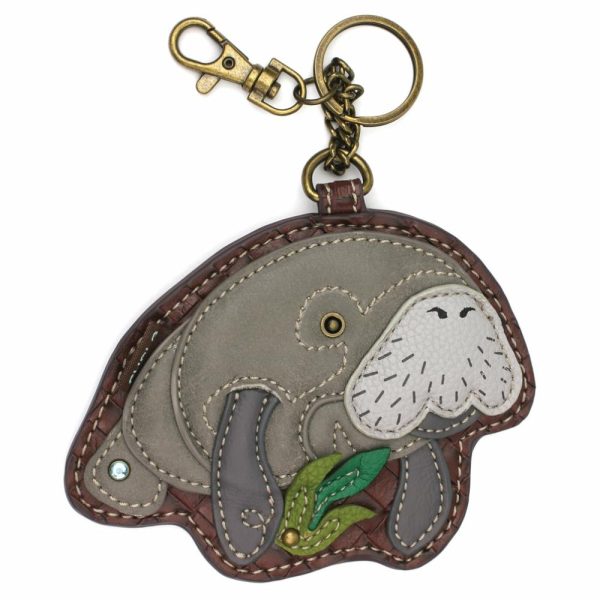 Keychains |  Key Fob/Coin Purse – Manatee A Keychains Keychains