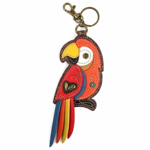 Keychains |  Key Fob/Coin Purse – Red Parrot Keychains Keychains