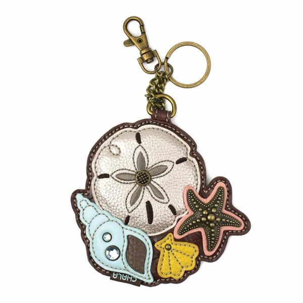 Keychains |  Key Fob/Coin Purse – Sand Dollar Keychains Keychains