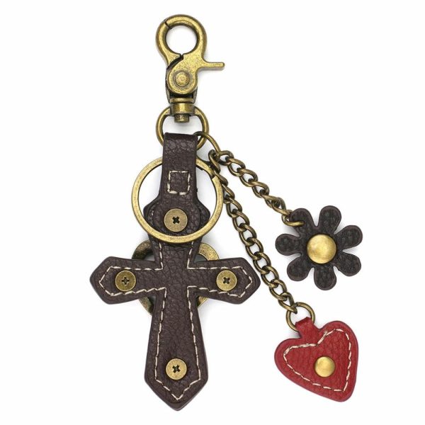 Keychains |  Metal Charming Keychain – Cross Keychains Keychains