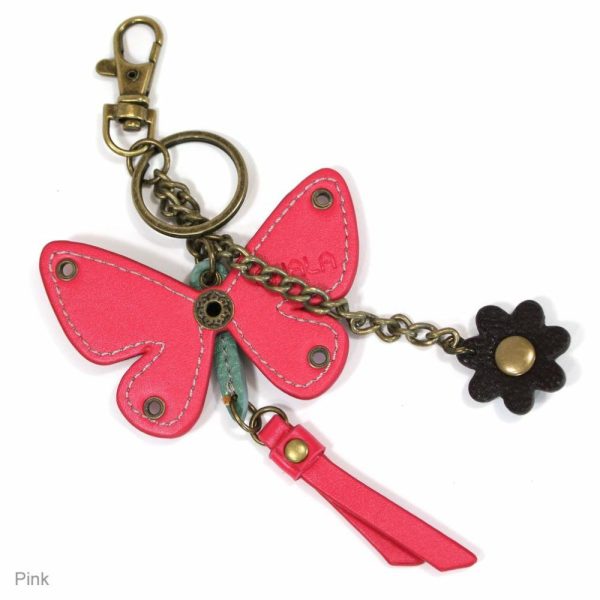 Keychains |  Mini Keychain – Butterfly – Pink Keychains Keychains