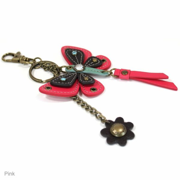 Keychains |  Mini Keychain – Butterfly – Pink Keychains Keychains