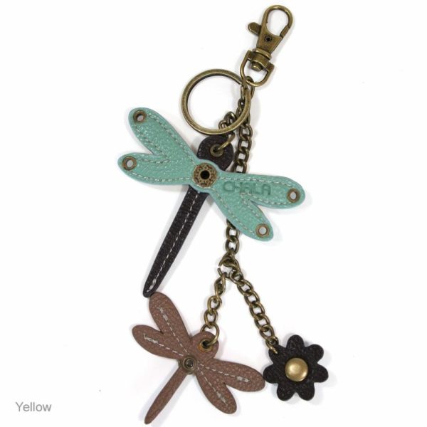 Keychains |  Mini Keychain – Dragonfly – Yellow Keychains Keychains